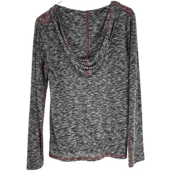 Premium 51 Grey Heathered Long Sleeve  Light Weight "Whistler" Print Hoodie M - Picture 2 of 7